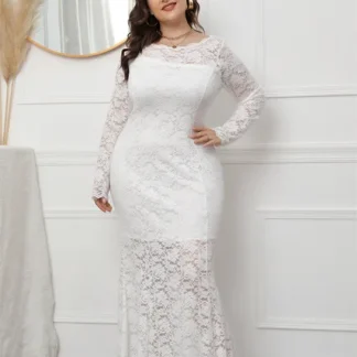 White Cocktail Dress Plus Size