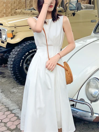 A-line Sleeveless Chic Dress - Image 5