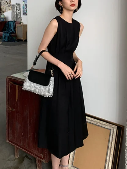 A-line Sleeveless Chic Dress - Image 7