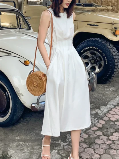 A-line Sleeveless Chic Dress - Image 6
