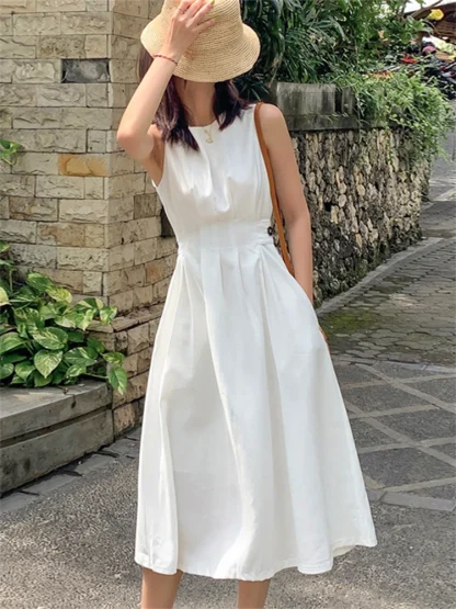 A-line Sleeveless Chic Dress