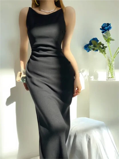 Elegant Sabrina Neckline White Dress - Image 4