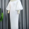 Off Shoulder Lantern Sleeve Dress - Image 3