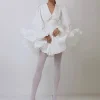 Elegant Chic Vintage-style White Dress - Image 2
