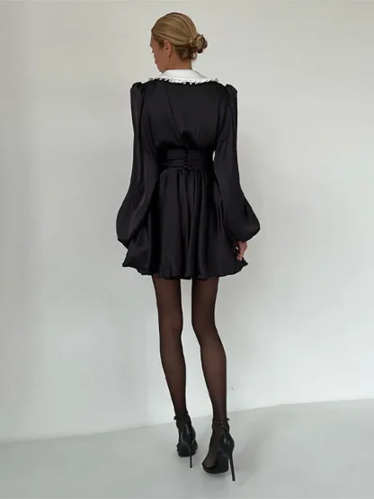 Elegant Chic Vintage-style White Dress - Image 7