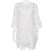 Lace Hollow Out White Dress - Image 6