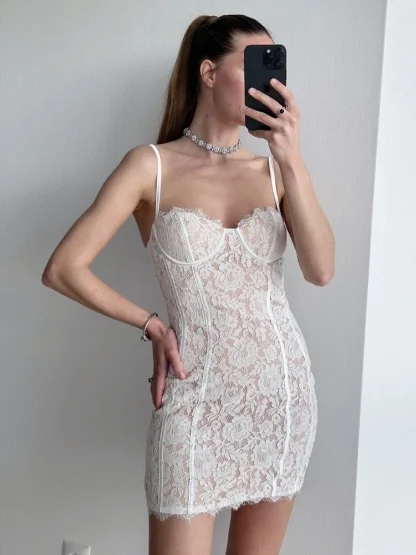 Spaghetti Strap Lace Sexy Dress