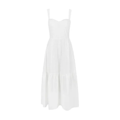 Casual Elegant White Dress - Image 7