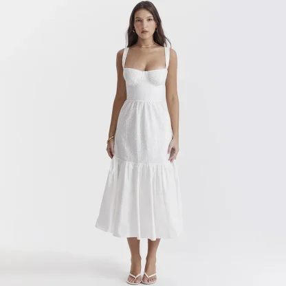 Casual Elegant White Dress