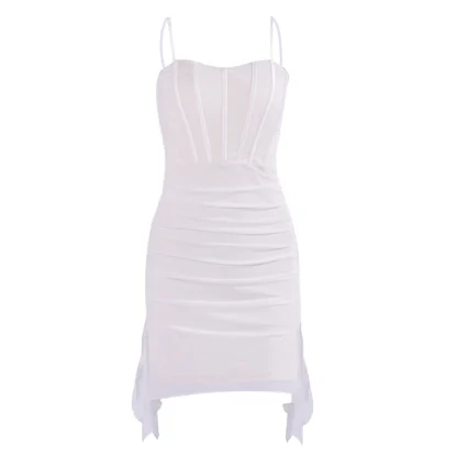 Fishbone Mesh Sleeveless Dress - Image 6