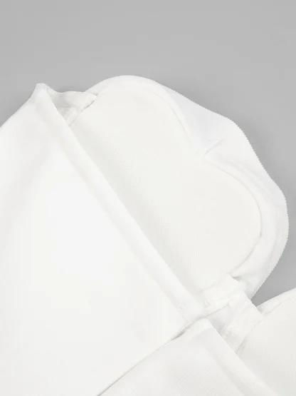 Strapless High Split Belted Dress - Image 6