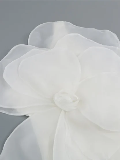 Big Elegant Flower Evening Dress - Image 6
