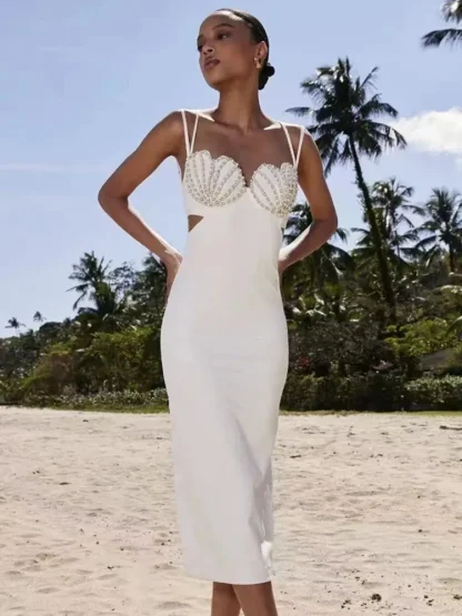 Elegant Seashells Cutout Dresses
