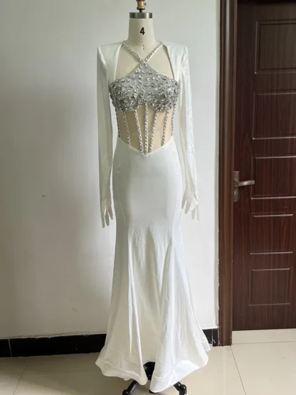 Luxury Sexy Sequins Evening Dress - Image 2