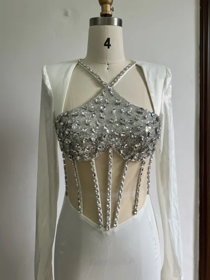 Luxury Sexy Sequins Evening Dress - Image 5