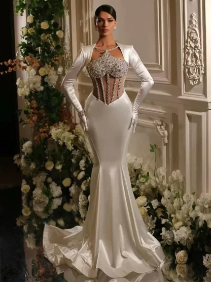 Luxury Sexy Sequins Evening Dress