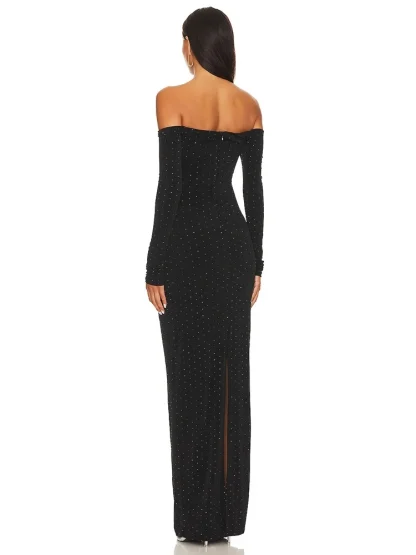 Off-shoulder Cutout Maxi Dresses - Image 4