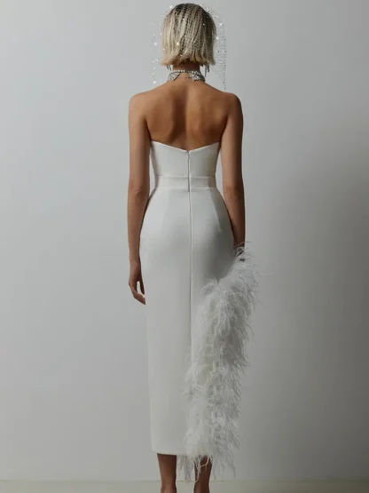 Strapless Split Evening Dresses - Image 2