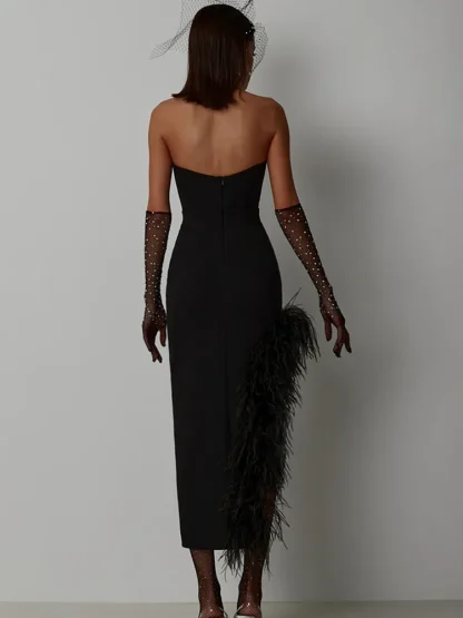 Strapless Split Evening Dresses - Image 6