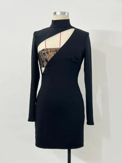 Long Sleeve Sexy Cutout Dresses - Image 5