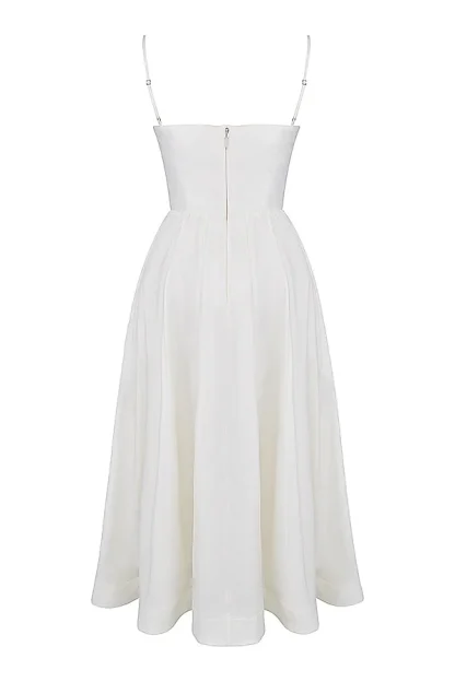 Casual A-line White Dresses - Image 7