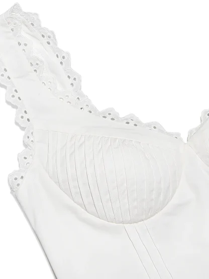 Elegant Casual A-line White Dress - Image 7