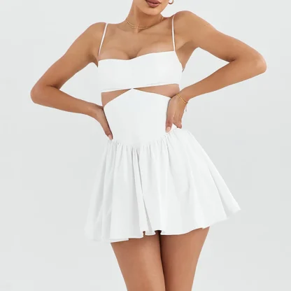 Sexy Cutout Flowy Mini Dress - Image 6