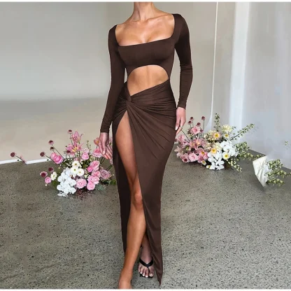 Sexy Cut Out Long Party Dresses - Image 7