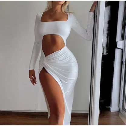 Sexy Cut Out Long Party Dresses - Image 3