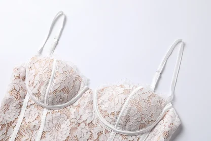 Spaghetti Strap Lace Sexy Dress - Image 6