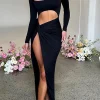 Sexy Cut Out Long Party Dresses - Image 5