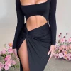Sexy Cut Out Long Party Dresses - Image 6