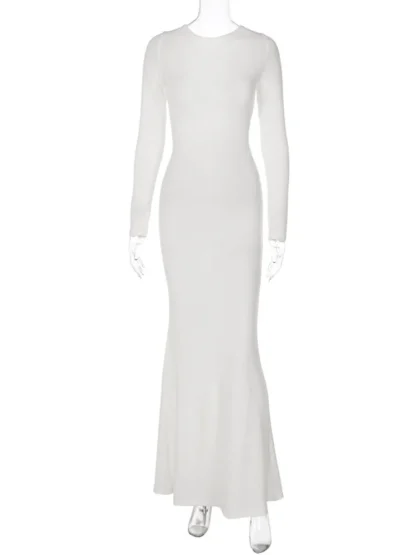 Criss Cross Backless Elegant Dress - Image 5