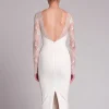 Long Sleeve Lace White Dresses - Image 3