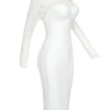 Long Sleeve Lace White Dresses - Image 5