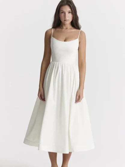 Casual A-line White Dresses - Image 2