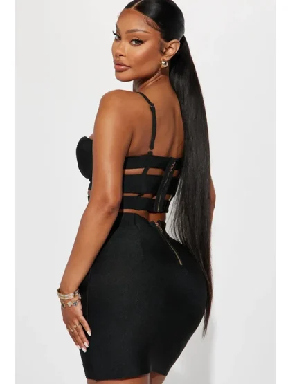 Sexy Bandage Cutout Dresses Set - Image 4
