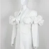 V-neck Ruffles Long Sleeve Dress - Image 5