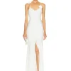 3D Flower Strap Maxi Dresses