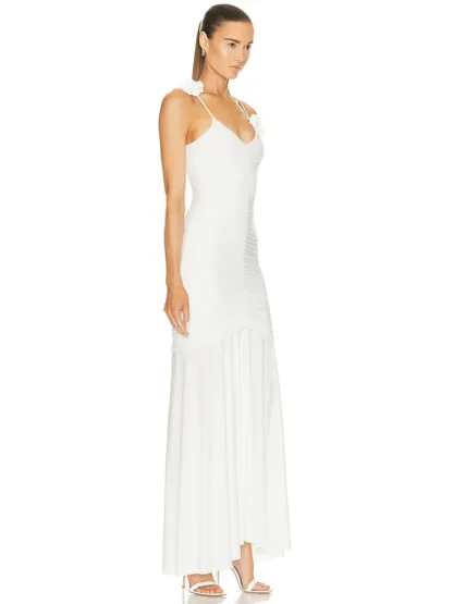 3D Flower Strap Maxi Dresses - Image 5