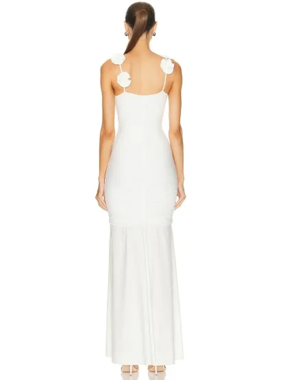 3D Flower Strap Maxi Dresses - Image 6