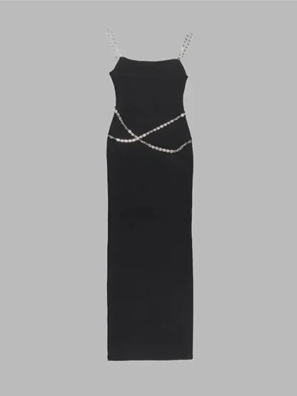 Luxury Chain Strap Bodycon Dresses - Image 5