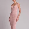 Sleeveless Corset White Dresses - Image 4