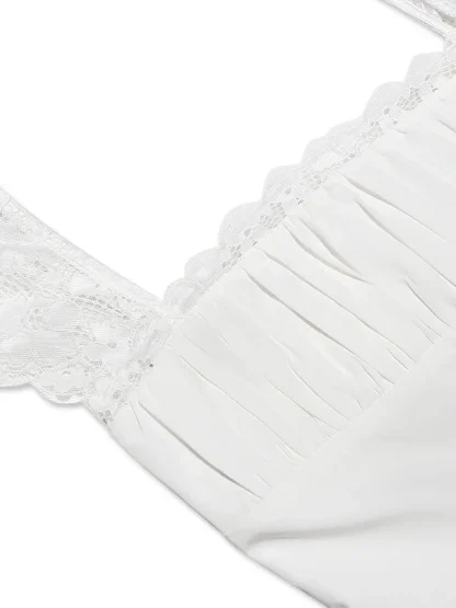 Chic Lace Strap White Dress - Image 6